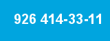 926 414-33-11